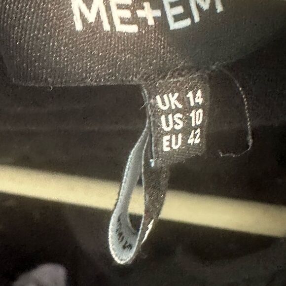 ME+EM Black Backout Cotton Maxidress 10 - Picture 8 of 9